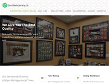 Tablet Screenshot of bcontemporary.ca